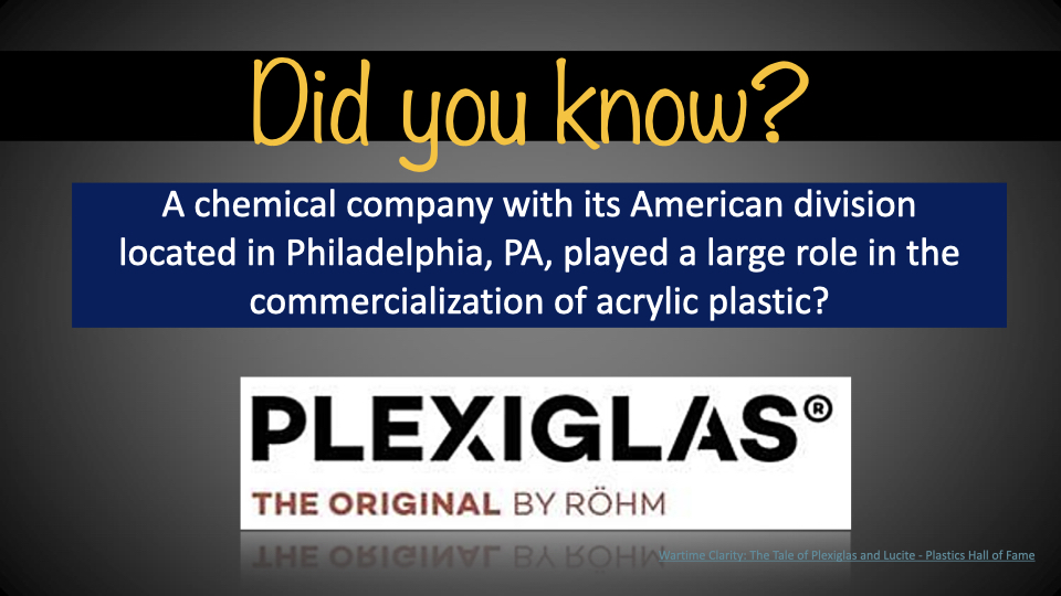Plexiglass- Rohm and Haas